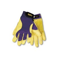 John Tillman & Co 1480M Tillman Medium Blue And Gold TrueFit Premium Full Finger Top Grain Deerskin And Spandex Mechanics Gloves